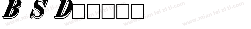 Bank Script D字体转换